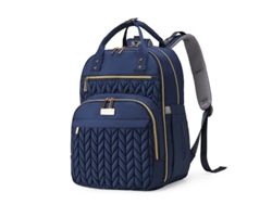 Mochila de viaje para pañales, mochila de viaje para bebé con cambiador, asa para cochecito y bolsa térmica, azul oscuro Hexinyigjly