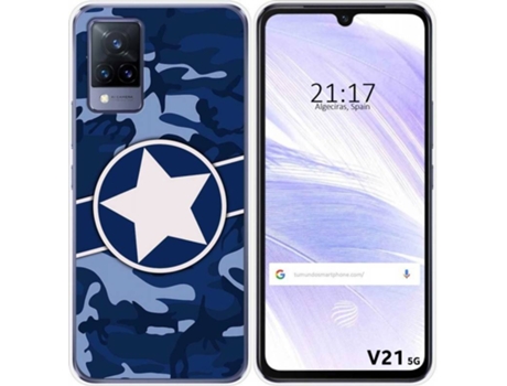 Carcasa Vivo V21 5G TUMUNDOSMARTPHONE Camuflaje 03 Multicolor