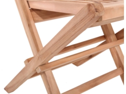 Conjunto De Sillas De Exterior BENEFFITO Salento Castaño (90 x 45 x 40 cm - Teca)