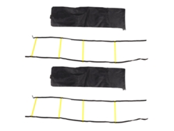 Kklv-2m Baloncesto de 4 niveles para entrenamiento de velocidad y balones de fútbol con bolsa negra amarilla 2 unidades