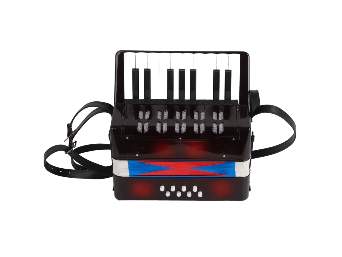 Acordeón De Piano Para Principiantes, 17 Teclas, 8 Bajos, Abs, Portátil Para Niños.