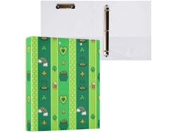 Besportble Carpeta De San Patricio Y Anillas Redondo Con Portapapeles Oficina 27,9 X 21,6 Cm 31,5 27 6