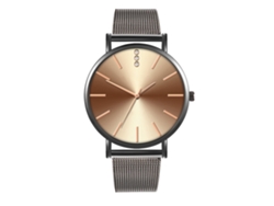 Reloj de moda para parejas con correa Malla, esfera redonda, Cuarzo Unisex