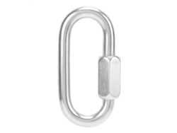 Conector De Cadena De Acero Inoxidable Con Cierre Para Mosquetones, Eslabón Rápido, Equipo Para Exteriores, 10 Mm