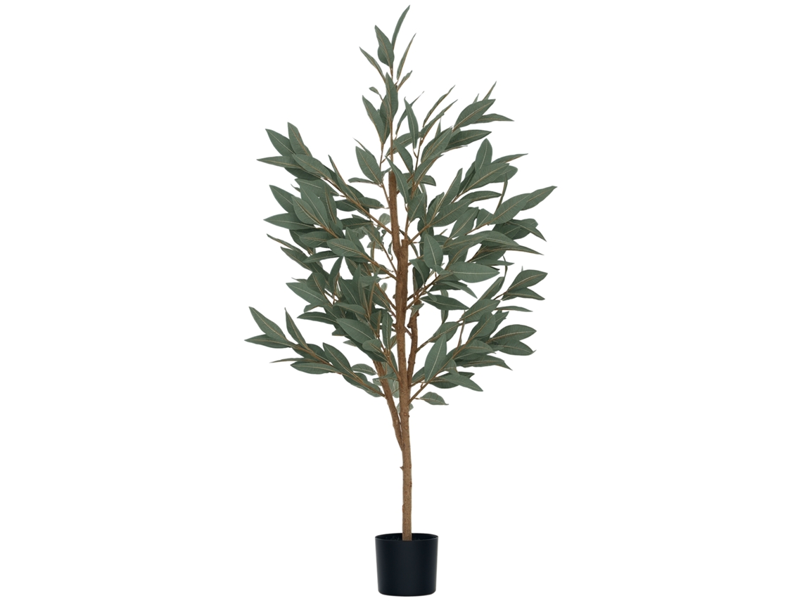 Árbol Artificial De Laurel 150 Cm Decoración Para Hogar Oficina Balcón Dormitorio Verde