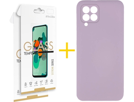 Carcasa + 2 Protectores de Pantalla para Huawei P40 Lite SKYHE Morado