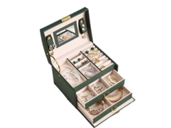Caja de joyas de tamaño mediano para viaje Kofihety