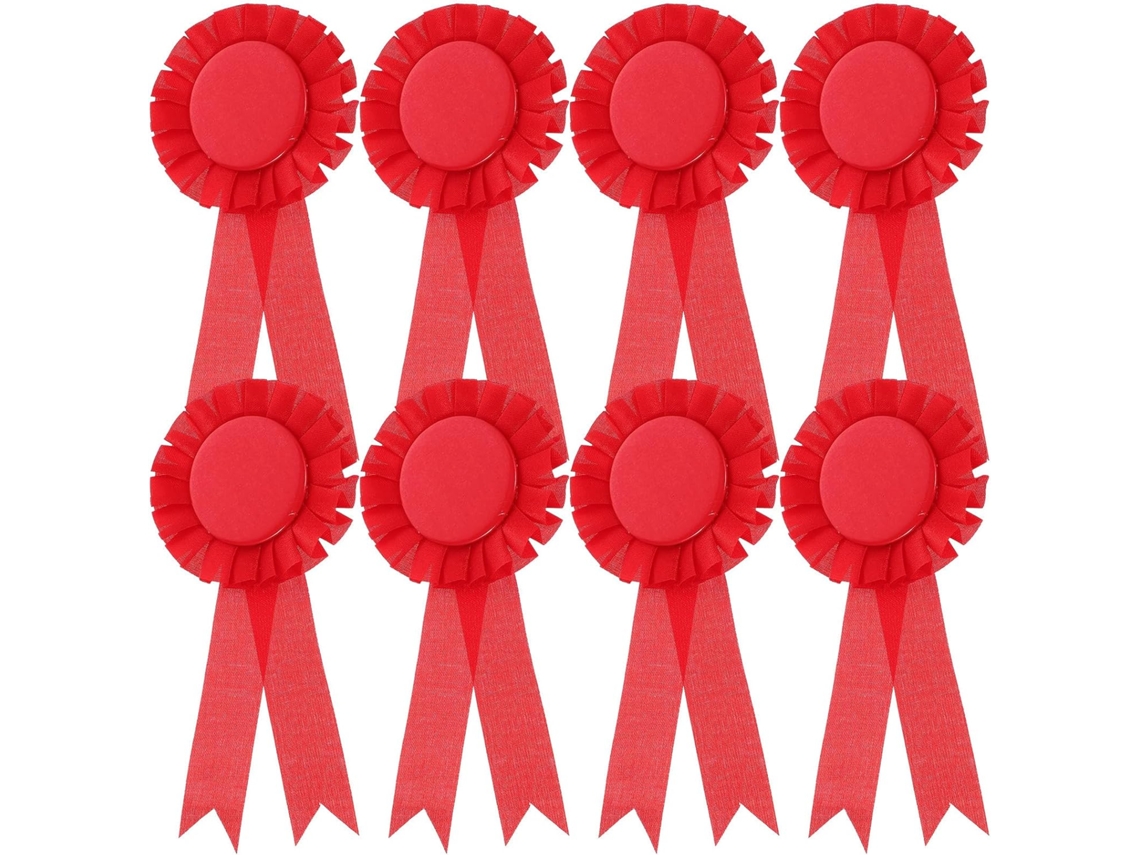 20 Insignias En Blanco, 3,5 Cm, Metal Rojo Ligero, Paquete De 20 Para Insignias Creativas