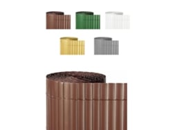 Cañizo Pvc Doble Cara 1000Gr/M² Valla Ocultación Resistente a Los Rayos Uv Protección Contra El Viento Marrón 1X3M