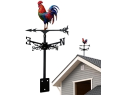 Bandera Del Gallo De Hierro, Decorativo, Decoración De Patio Letrero Para Montaje En Techo - Para Uso Exterior, Jardín,