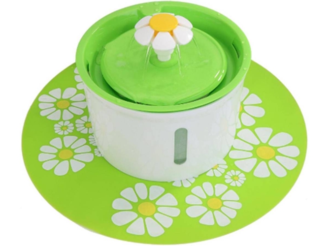 Bebedero Automático para Perros WJS (Verde - 1600ml - ABS)