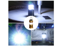 2026-linterna De Camping Solar Plegable Luces Colgantes Portátiles Lámpara De Emergencia Recargable Para Exterior Y Tiendas