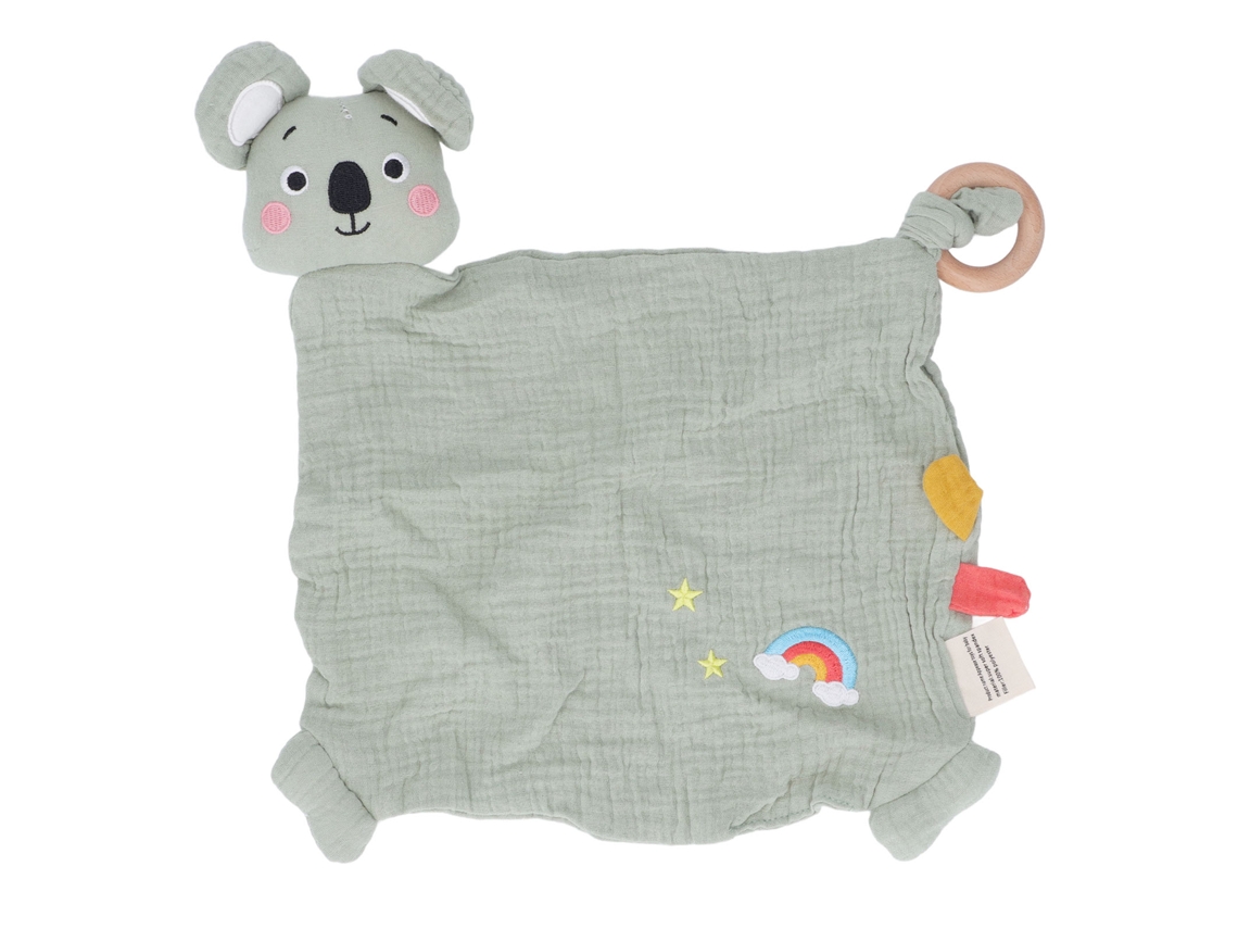 Manta De Seguridad Con Diseño De Koala Para Bebé, Chupete Para La Dentición Y Campanilla - Juguete De Toalla Para Bebé