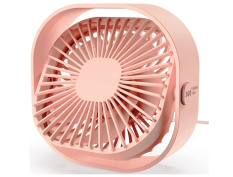 Mini ventilador ventilador de escritorio USB 3 velocidades mini ventilador de refrigeración portátil alimentado por USB para el hogar rosa BISBISOUS