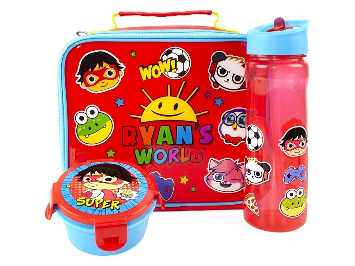 Juego de juguetes infantiles Ryan's World, talla única, rojo y azul, Chaberlu (paquete de 3)