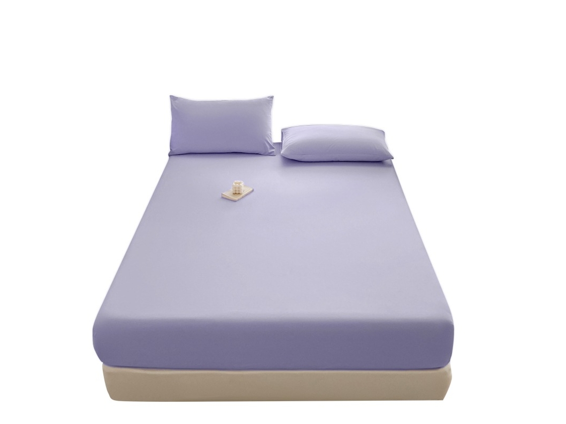 Sábana Bajera Ajustable - Microfibra Suave, Solo 1 Sábana Bajera Ajustable Color Morado 180x200cm Panoona