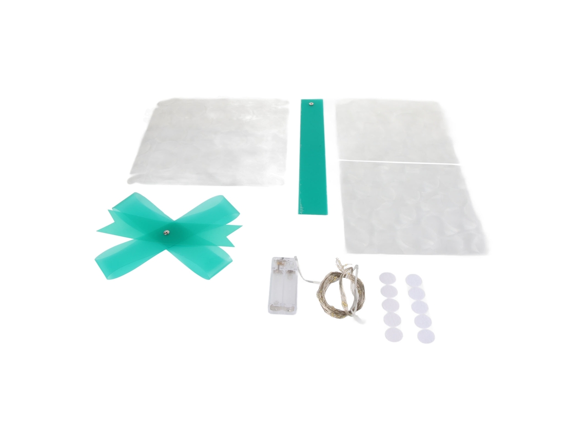 Conjunto 3 Caixas De Presente Iluminadas Natal Decoração Clássica Com Luz Cristal