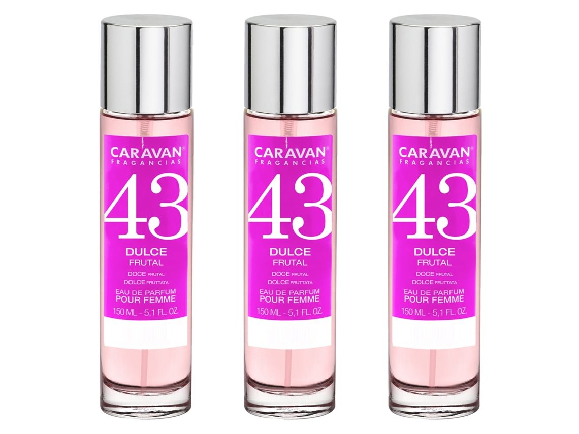 3x CARAVAN Perfume de Mujer Nº43 - 150ml