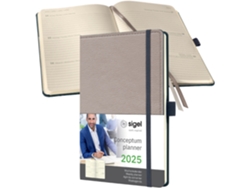 Calendario de Libro SIGEL Conceptum 2025 Diseño Casual A5 Beige