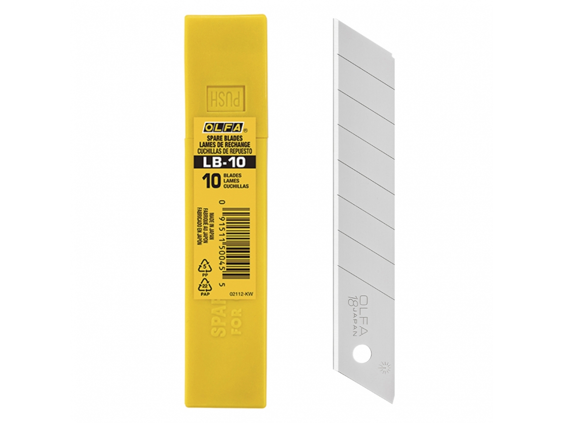 Cuchilla Segmentada Plateada 18Mm OLFA Lb10