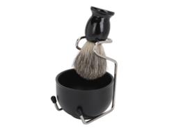 Set De Afeitado Para Barba Masculino Con Soporte De Cepillo Y Taza De Espuma