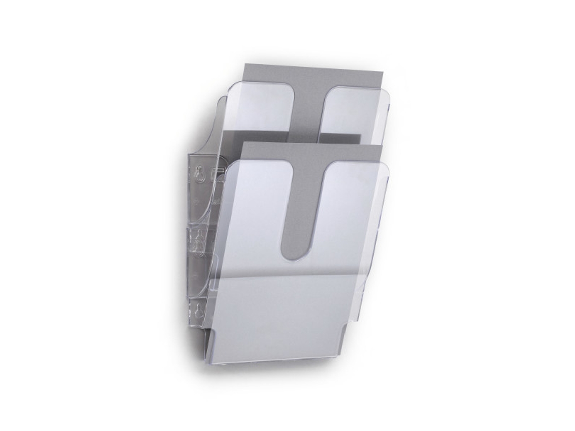 DURABLE Flexiplus Estantería para Libros 2 Estanterías Transparente