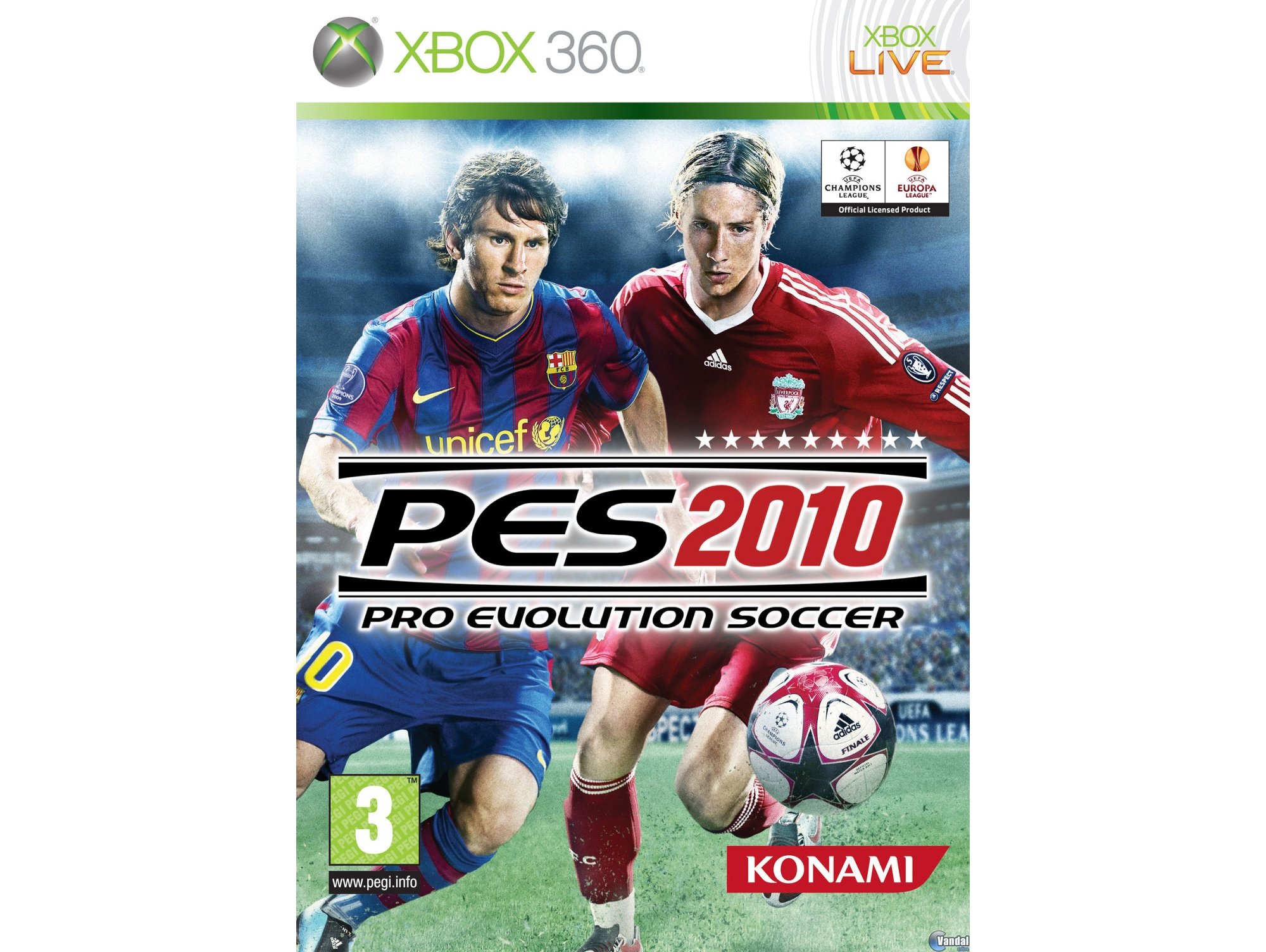 Juego Xbox 360 PES 2010 Pro Evolution Soccer 