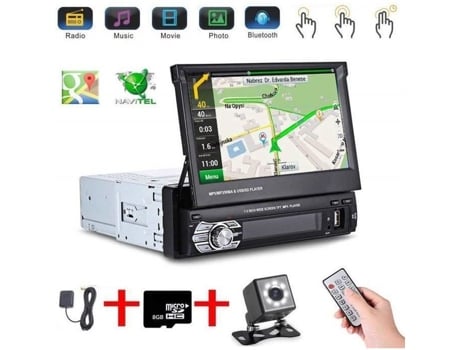 Radio coche EINPARTS 2 DIN con pantalla 7″ GPS USB MICRO SD