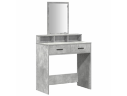 Maison Exclusive - Mesa Tocador Con Cajón Gris Concreto 79 X 41 X 140 Cm