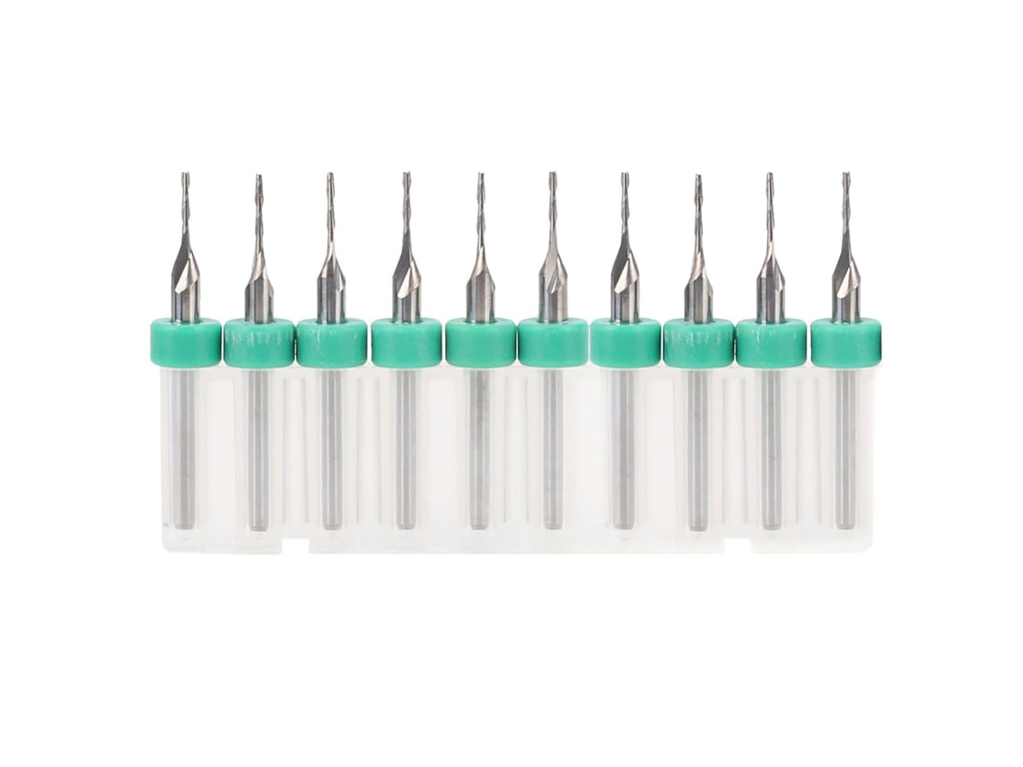10 Fresas De Carburo De 2 Filos Para Cnc, 1,5 Mm, De Acero De Tungsteno Resistente Al Desgaste.