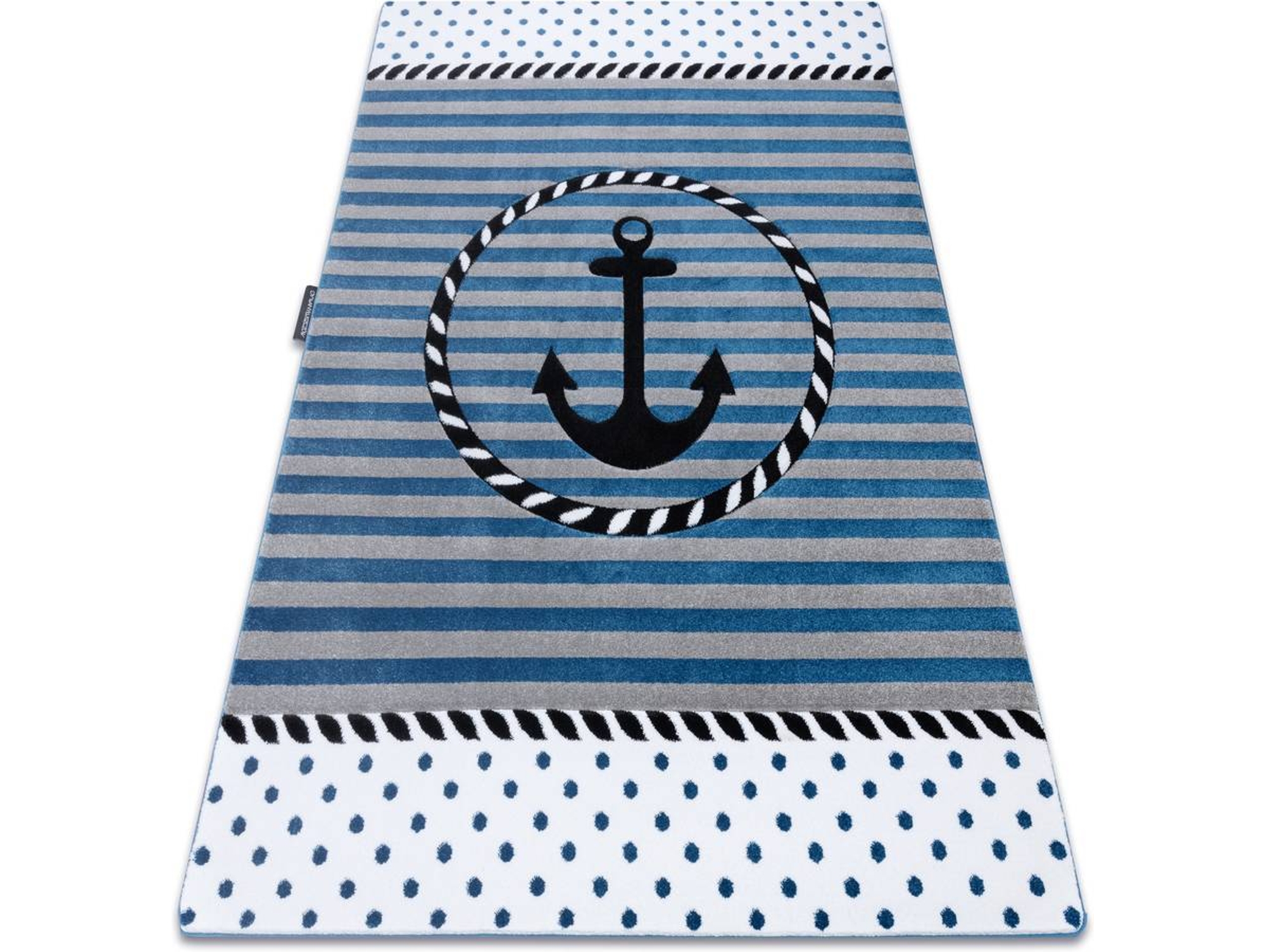 Alfombra DYWANY LUSZCZOW Petit Marine (Azul - 160 x 220 cm - Polipropileno)