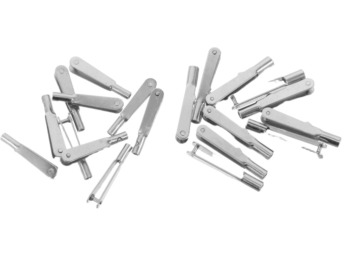 20 Clips Metálicos Autoblocantes Para Una Fijación Rápida.