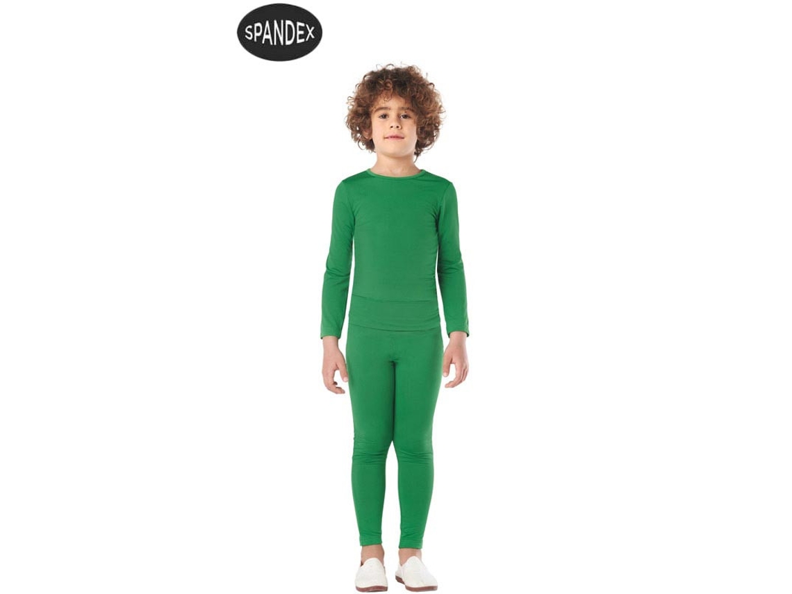 Disfraz Unisex CAR&GUS Conjunto de 2 medias verdes de elastano (Tam.: 3-4 anos)