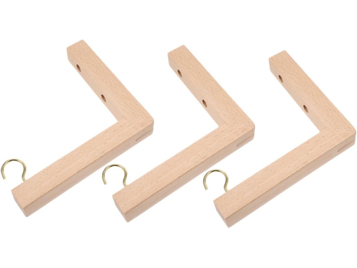 Juego De 3 Ganchos Para Plantas Inoomp Con Tornillos Y Tacos De Pared, Soportes De Pared Para Macetas, Jardineras,