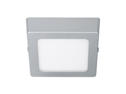 Lámpara de Techo LEDKIA Led 6W Cuadrada Aluminio Slim Cct Seleccionable Galán Gris 3000K 6000K (2,8 x 10,5 x 10,5 cm)