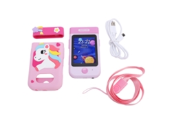Teléfono Móvil Inteligente De Juguete Para Niños, Cámara Giratoria De 2,8 Pulgadas, Giro De 180°, Vídeo 1080p, Rosa Claro.