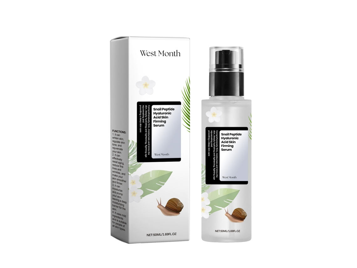Sérum reafirmante con péptido de caracol y ácido hialurónico.