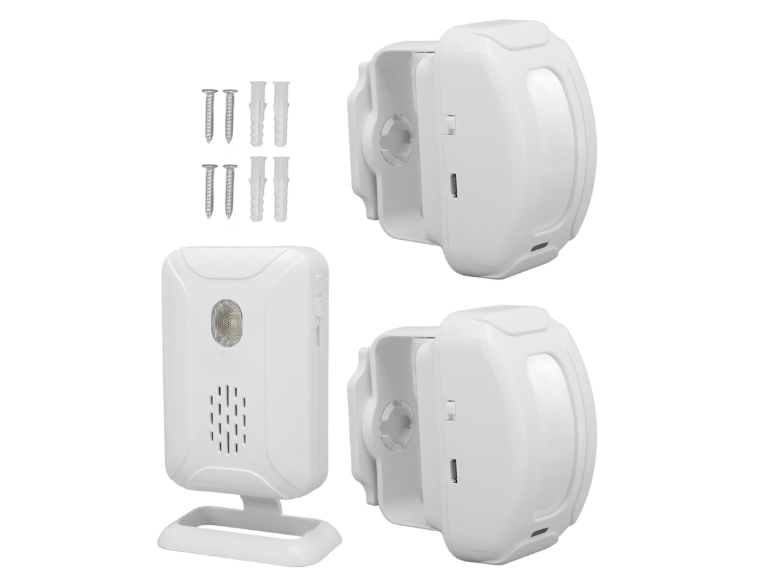 Timbre Inalámbrico Con 1 O 2 Luces Led Personalizables, Volumen Y Brillo Ajustables, Amplio Alcance De Detección Y Tecnología Infrarroja. Brilvi_ptg