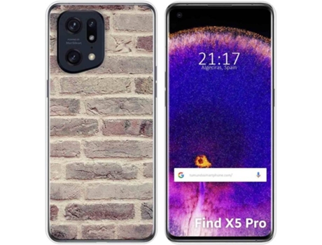 Carcasa para Oppo Find X5 Pro 5G TUMUNDOSMARTPHONE Dibujos Ladrillo 01 Multicolor
