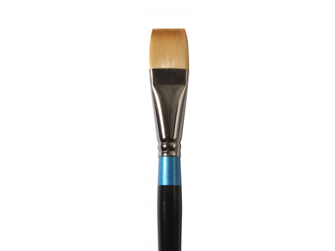 Pincel Sintetico Plano Corto Acuarela Mango Corto S.55 (1'' 25,4 Mm)