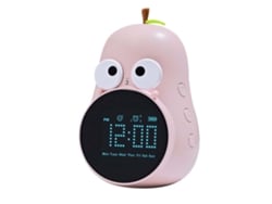 2026-reloj Despertador De Pera Cartoon Cute Para Niños Rechargeable Versión Regular Inglés Color Fucsia