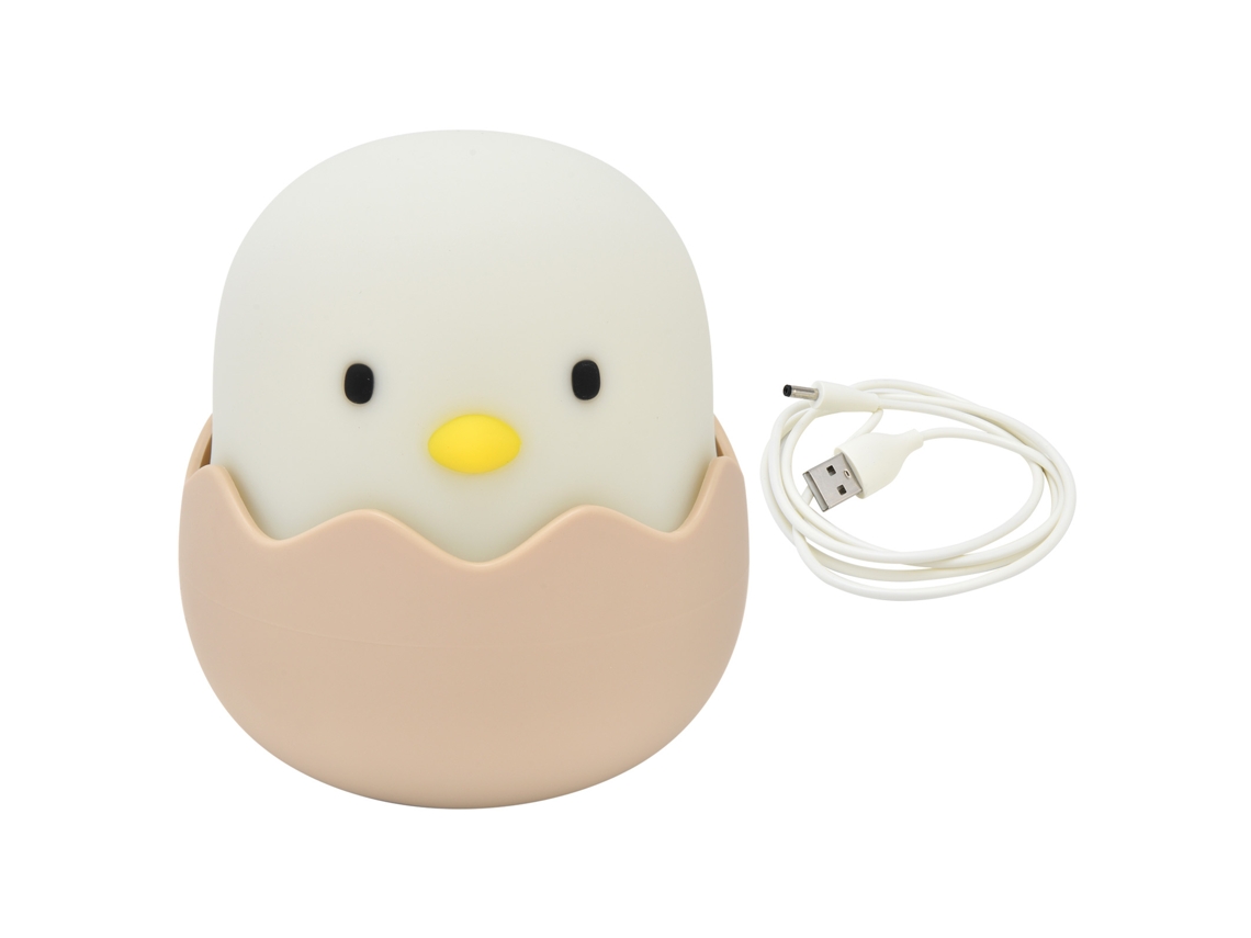 Lámpara De Noche 3d De Silicona Con Forma De Pollito Para Niños, Ajustable Y Duradera.