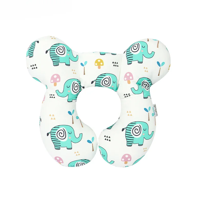 Almohada suave para bebé con soporte cervical para asientos de coche (Elefante) Specment