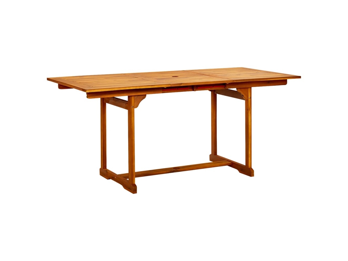 Mesa de comedor de jardín x80x75 cm Acacia maciza MAISON EXCLUSIVE (120 170)
