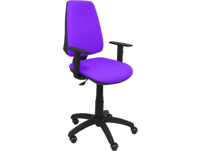 Silla de Escritorio Operativa PYC Elche CP Morado BA RP con ruedas antiarañazos (Brazos Ajustables - Tejido)