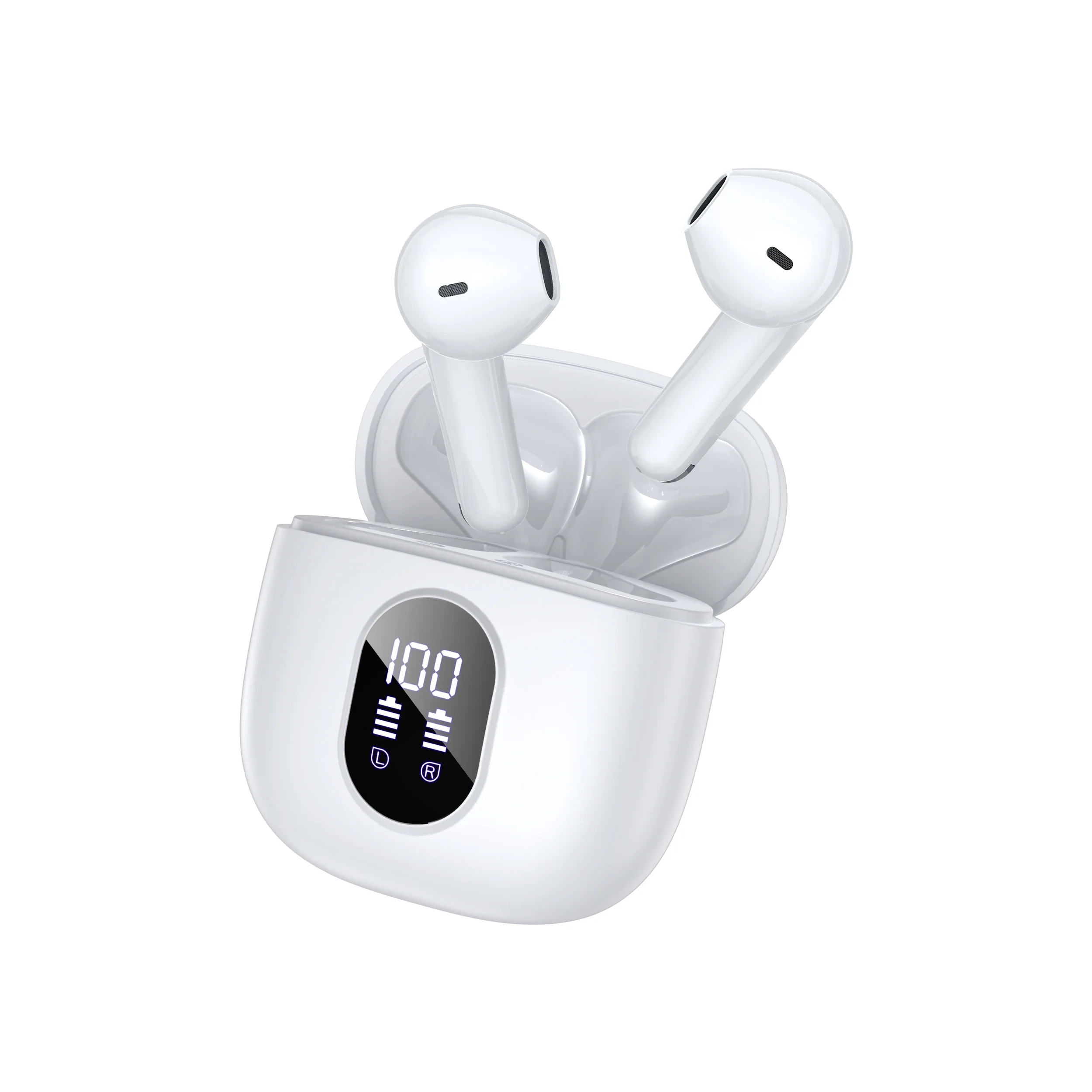 Auriculares Bluetooth 5.3 Con Pantalla Digital Estéreo Real Y Micrófono.
