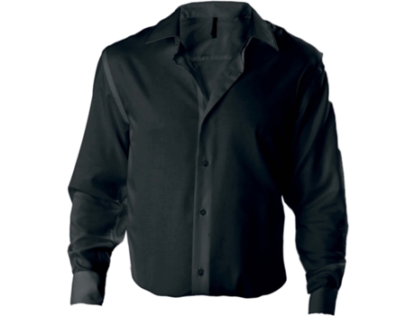 Camisa KARIBAN Algodón Hombre (S - Negro)