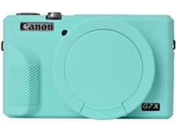 Estuche EIFSON para G7x Mark III, con tapa de objetivo de silicona suave (compatible, azul)