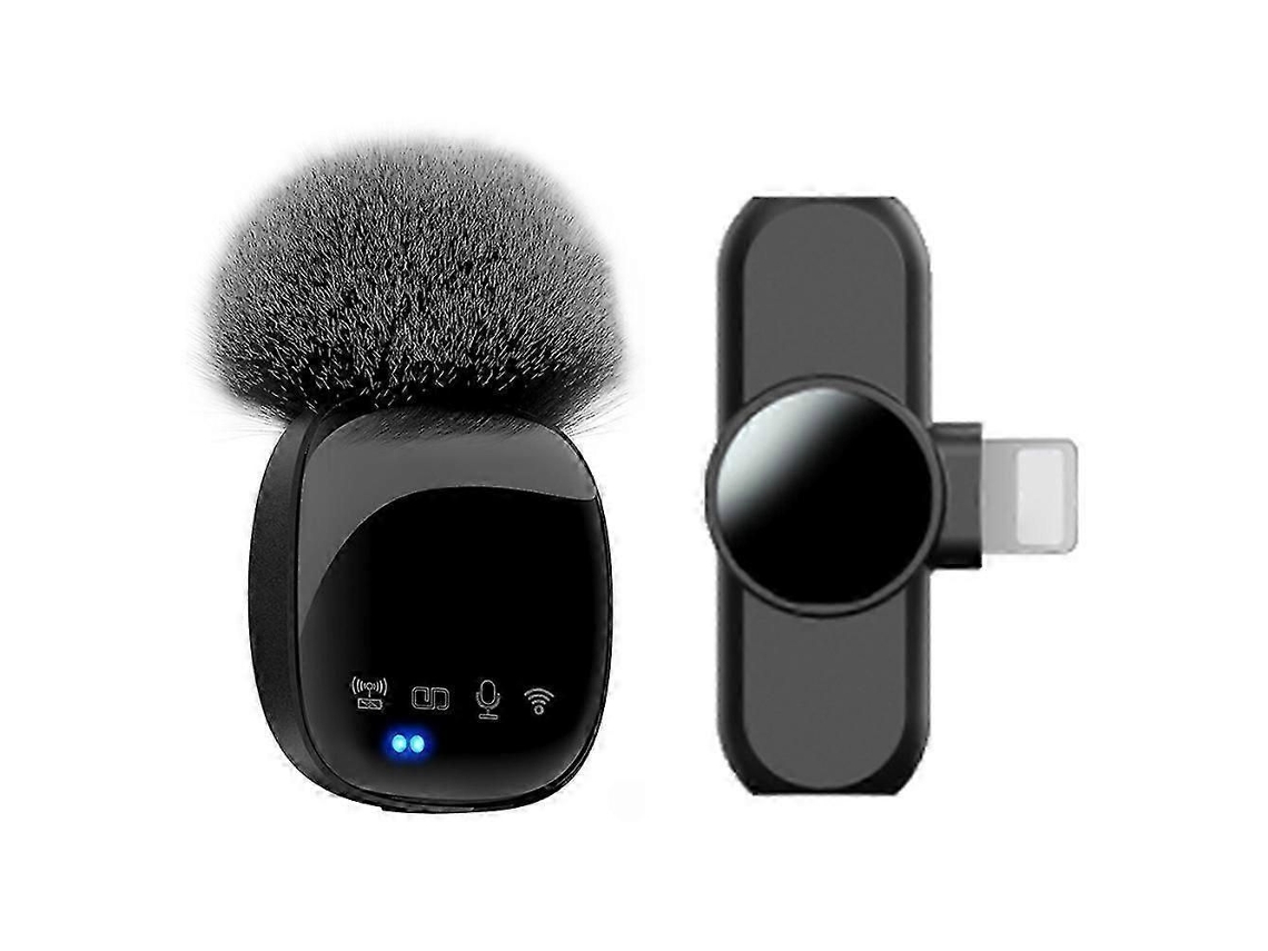 Micrófono de solapa inalámbrico GOKOCO con clip, transmisor y receptor Bluetooth.