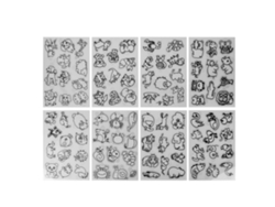 8 Láminas Termorretráctiles Con Diseños De Animales Para Decorar Llaveros (regalo)